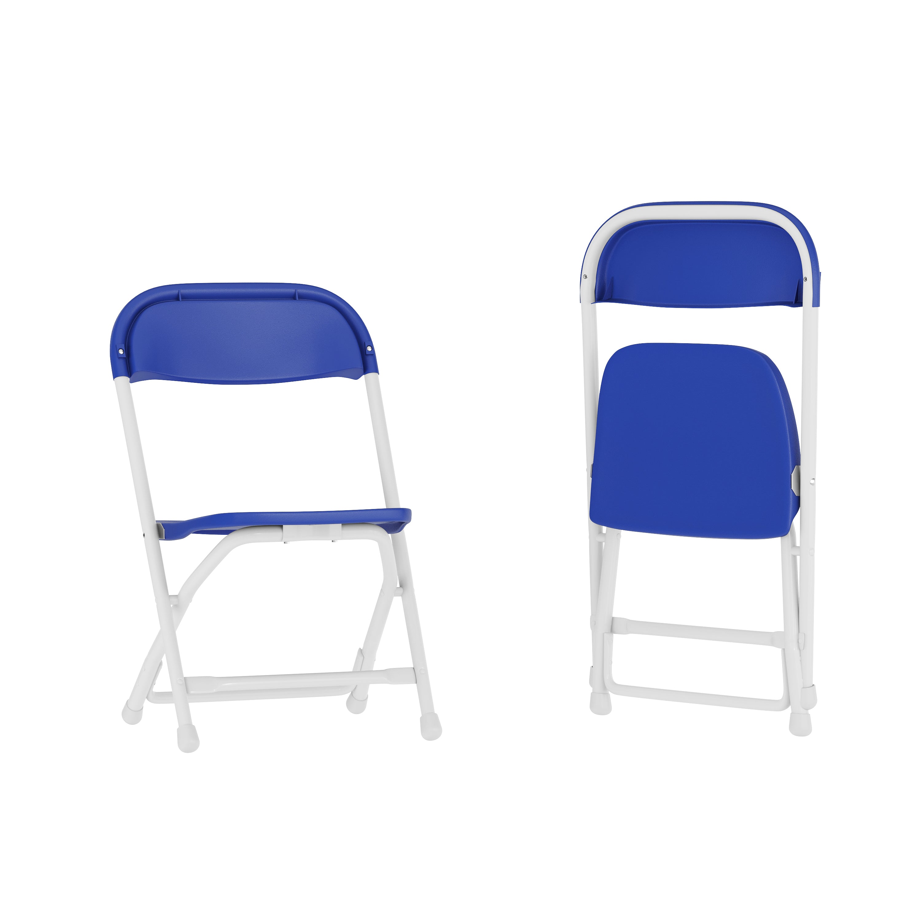 Timmy 2 Pack Kids Blue Plastic Folding Chair