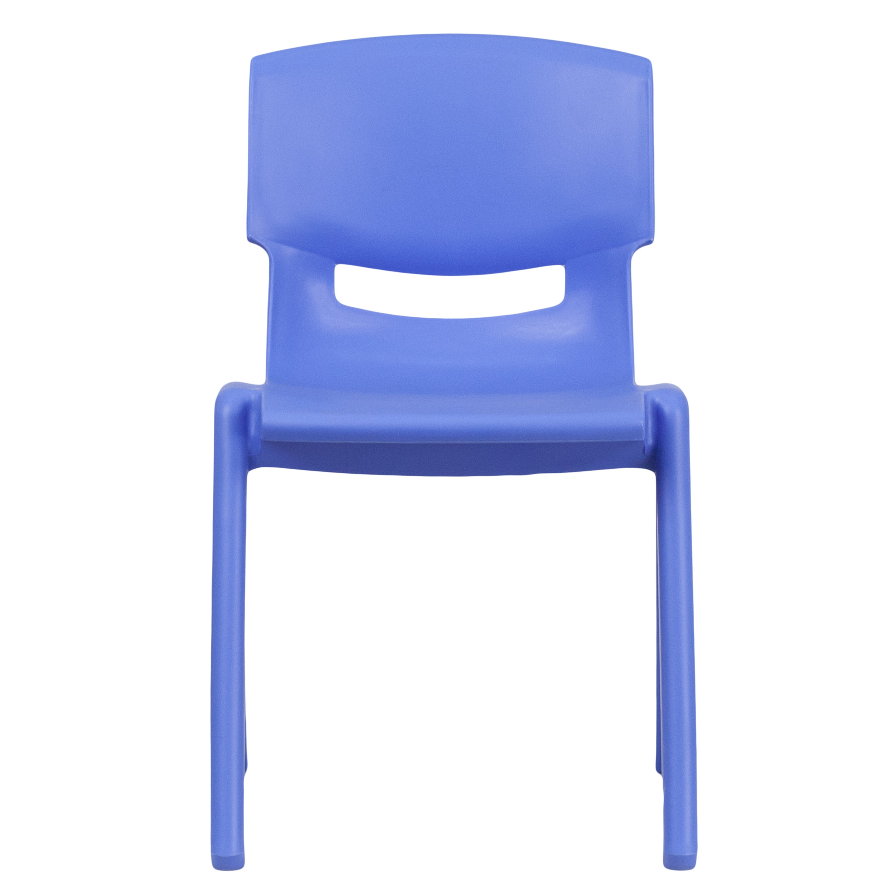 Whitney 2 Pack Blue Plastic Stackable School Chair with 13.25" Seat Height