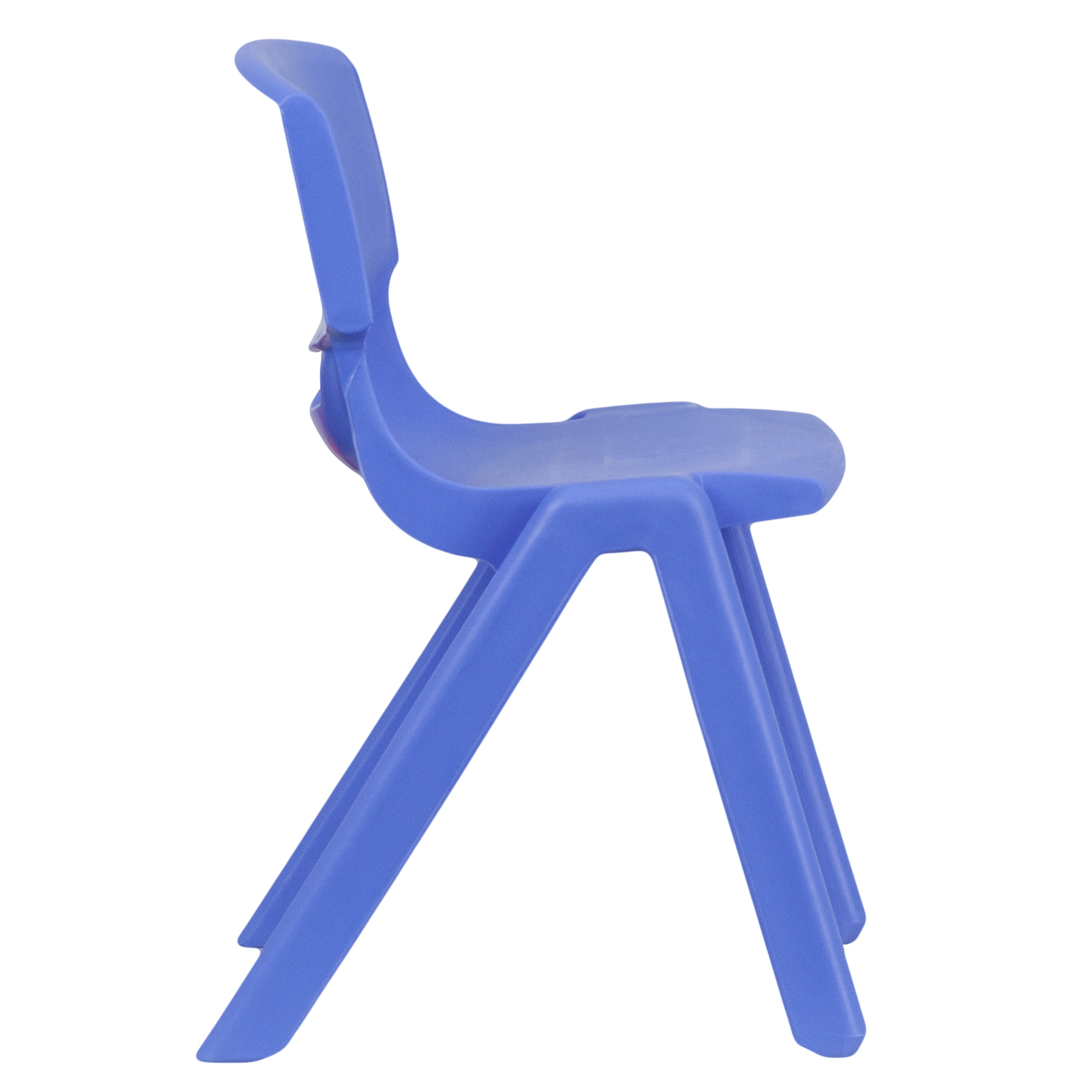 Whitney 2 Pack Blue Plastic Stackable School Chair with 13.25" Seat Height