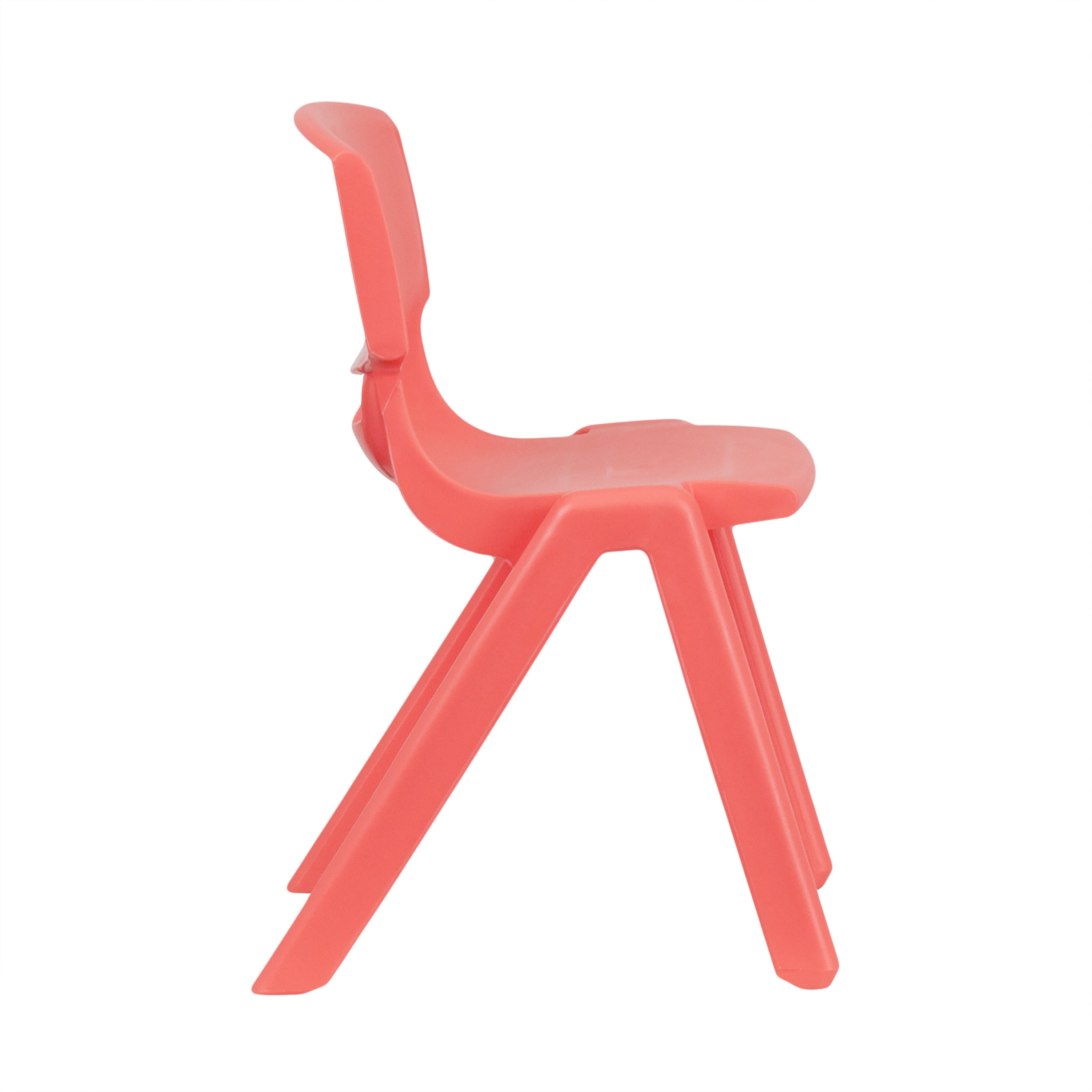 Whitney 2 Pack Red Plastic Stackable School Chair with 13.25" Seat Height