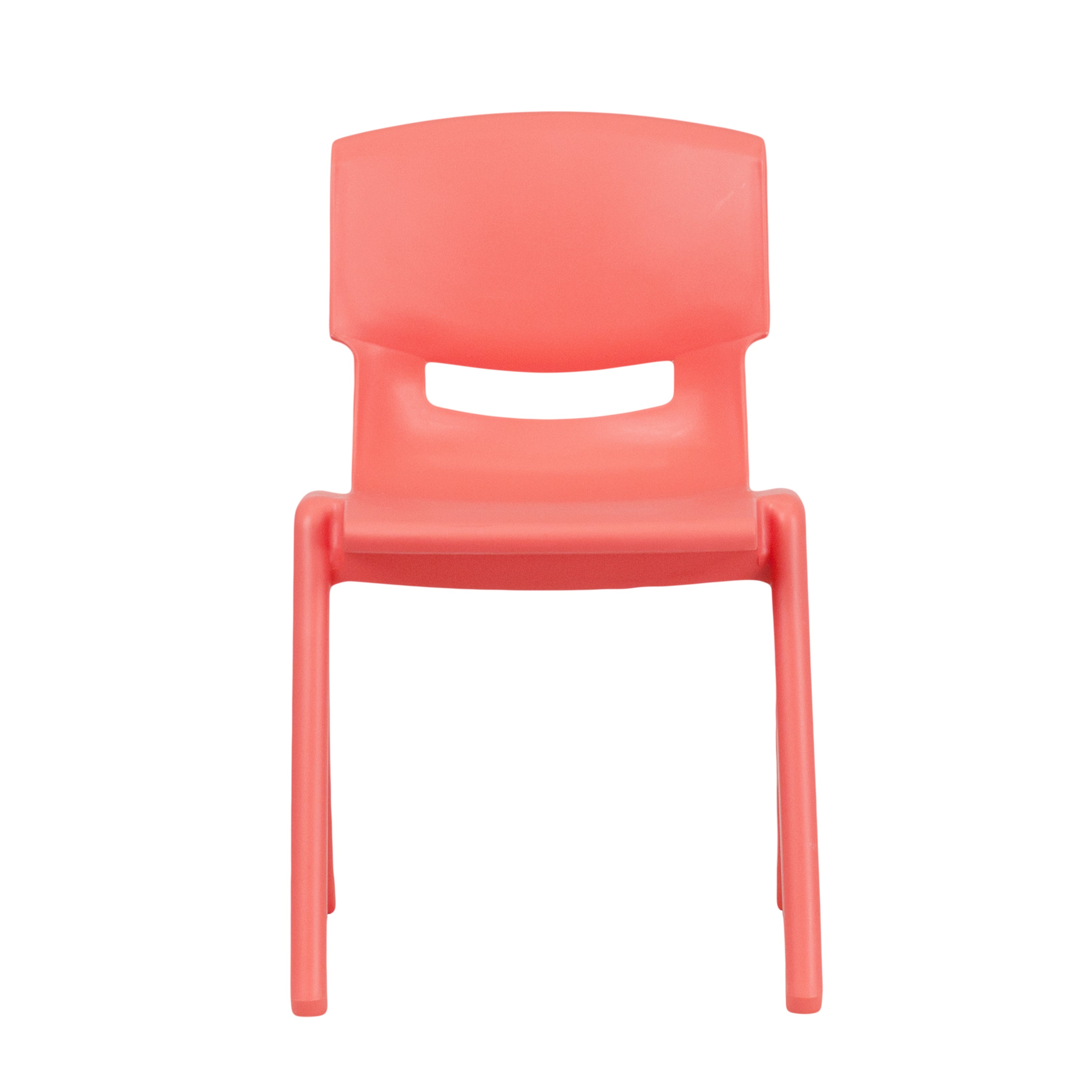 Whitney 2 Pack Red Plastic Stackable School Chair with 13.25" Seat Height