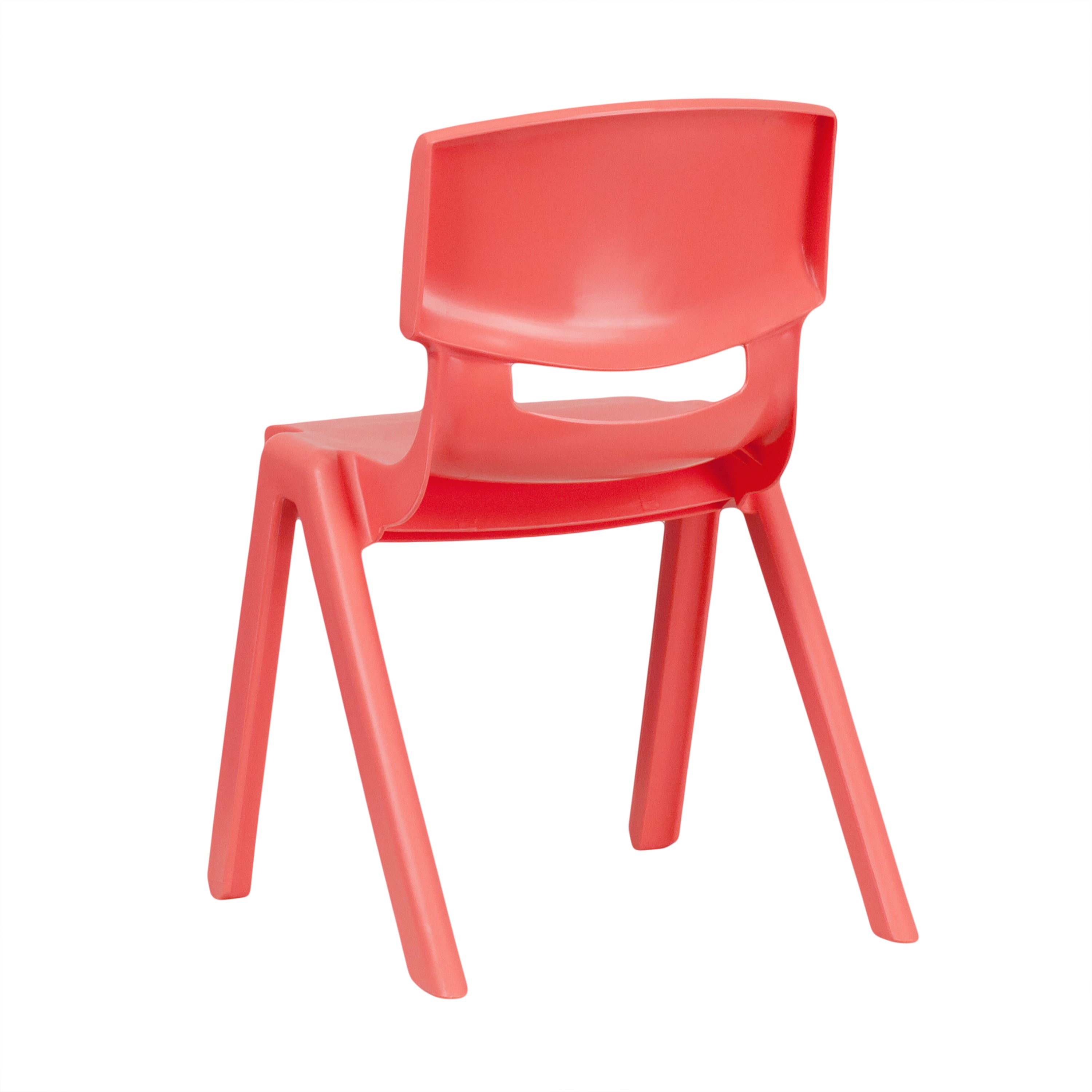 Whitney 2 Pack Red Plastic Stackable School Chair with 13.25" Seat Height