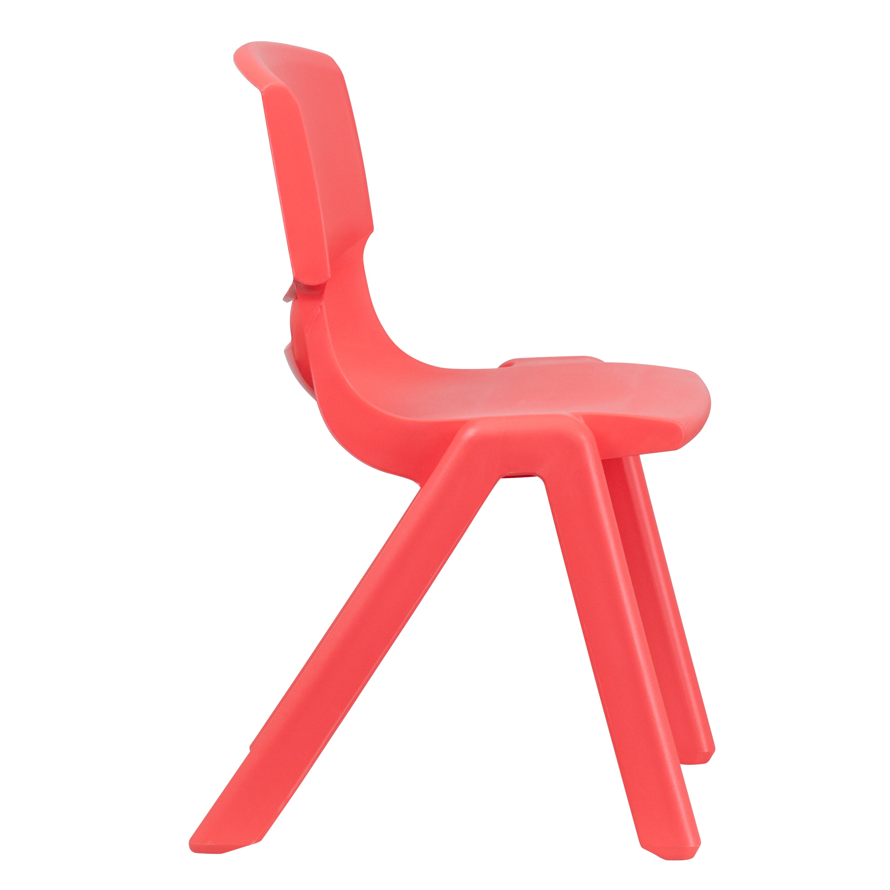 Whitney 2 Pack Red Plastic Stackable School Chair with 15.5" Seat Height