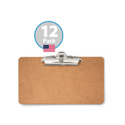 Receipt Clipboard, Side Clip, 12pk