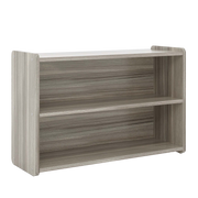 Toddler Shelf Storage, Assembled, Shadow Elm Gray, 16"H x 40"W x 27"D