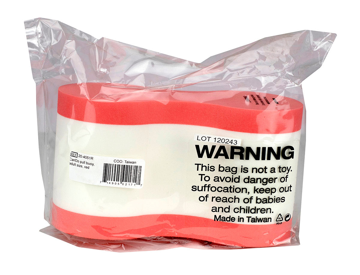CanDo pull buoy, adult size, red
