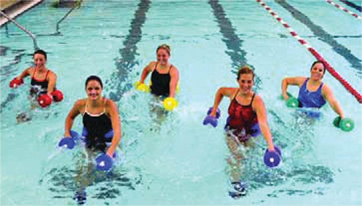 CanDo aquatic exercise kit, (jogger belt, hand bars) large, blue