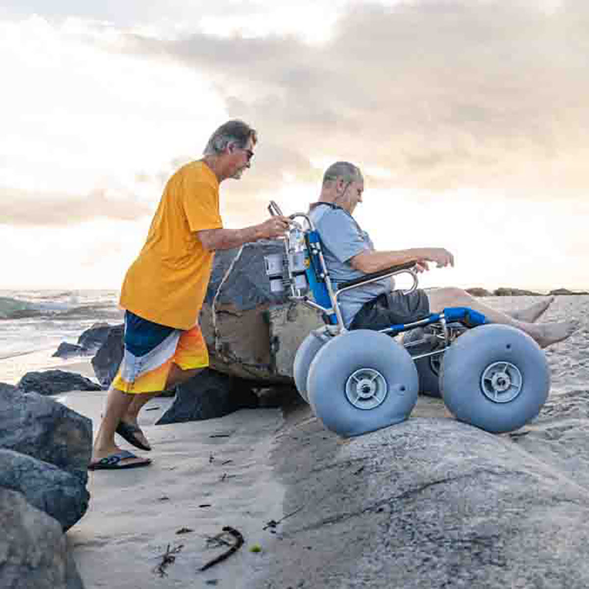 Wheeleez Sandcruiser All-Terrain Beach Wheelchair (Dune Buster Model)