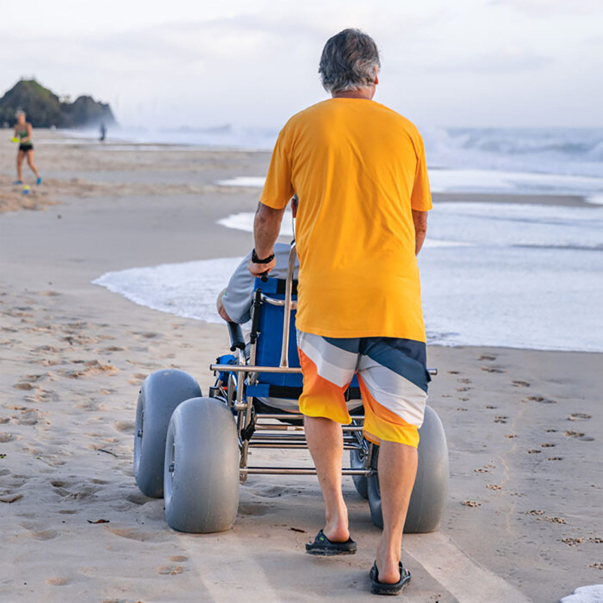Wheeleez Sandcruiser All-Terrain Beach Wheelchair (Dune Buster Model)