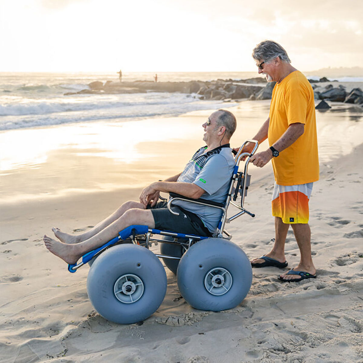 Wheeleez Sandcruiser All-Terrain Beach Wheelchair (Dune Buster Model)