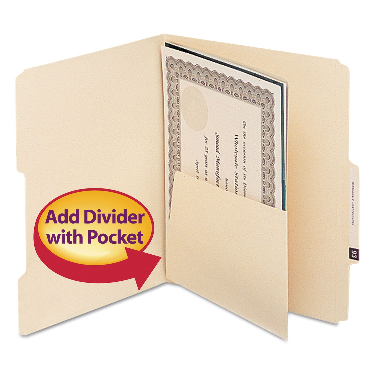 For Letter 8 1/2" x 11" Sheet - Manila - 25 / Pack
