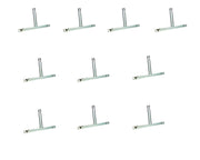 Connecting Tube, Glass, T-Shaped, 1/2" (12mm), Pack of 10