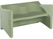 Pilouface Maxi Bench Seat - Lichen, 34.8"W x 20.3"H x 19.7"D