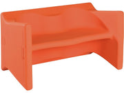 Pilouface Maxi Bench Seat - Coral, 34.8"W x 20.3"H x 19.7"D