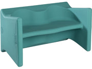 Pilouface Maxi Bench Seat - Teal, 34.8"W x 20.3"H x 19.7"D