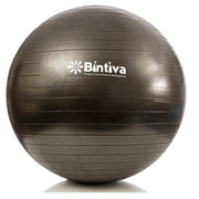 Bintiva Anti-burst Fitness Exercise Stability Yoga Ball  Including Free Foot Pump - 55cm Black