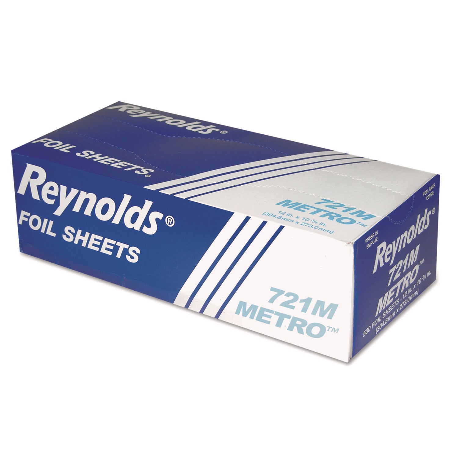 Metro Pop-Up Aluminum Foil Sheets, 10.75 x 12, 500/Box, 6 Boxes/Carton