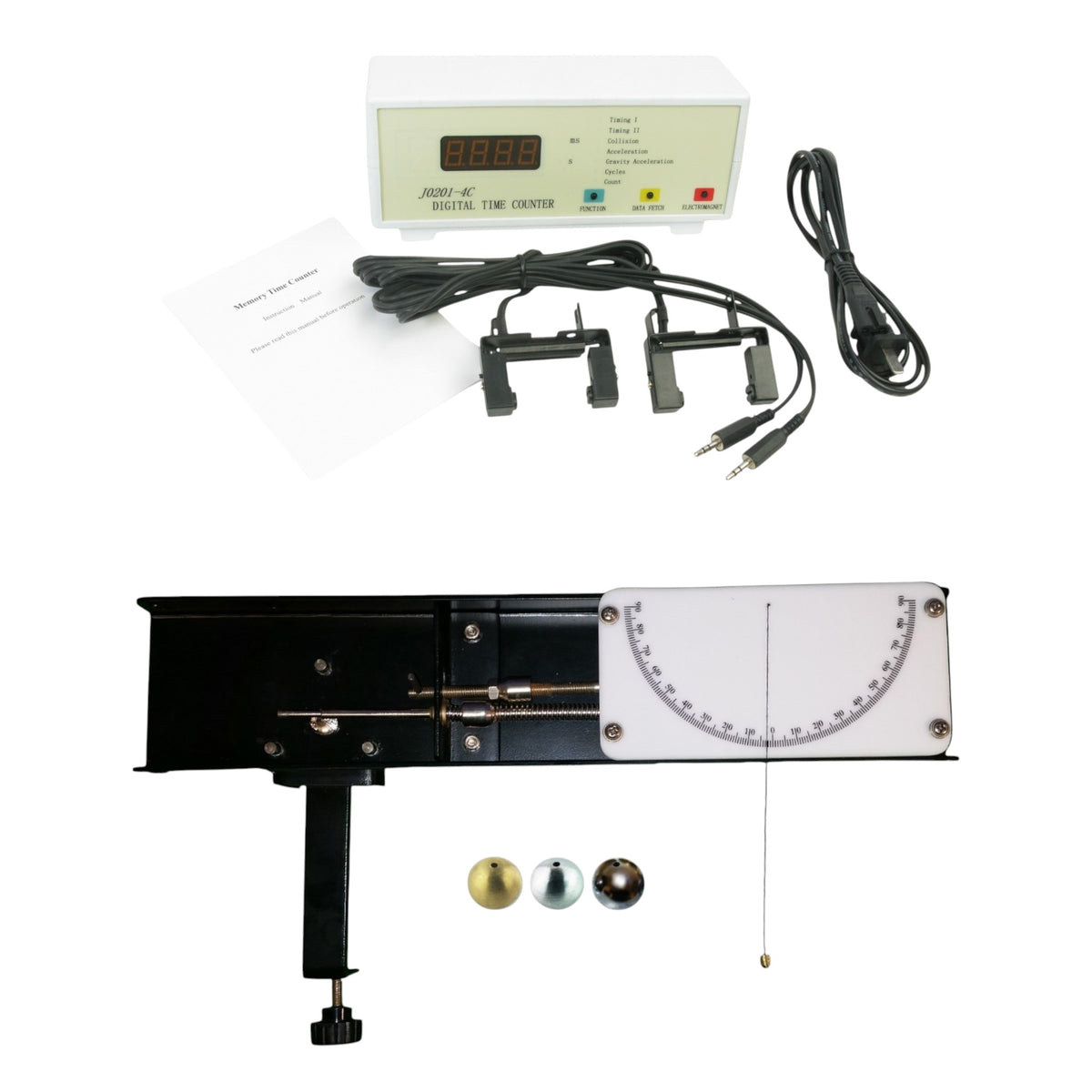 Timer, Digital, with Photogates and Adjustable Motion Device