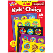 Kids' Choice Stinky Stickers® Variety Pack, 480 ct