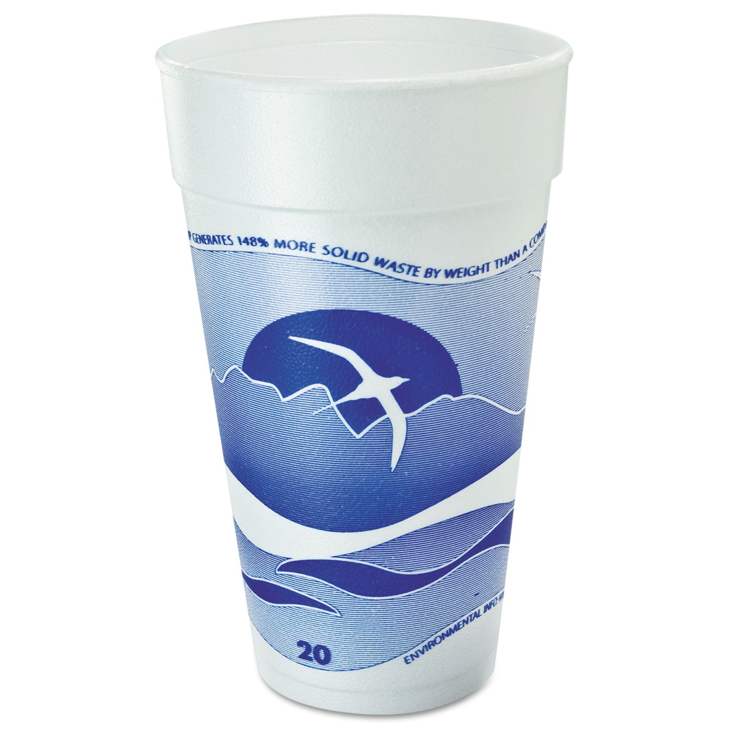 20 fl oz - Blueberry - Foam - Coffee, Soft Drink, Juice, Tea, Water, Hot Drink, Cold Drink - 25/Pack - 20 / Carton