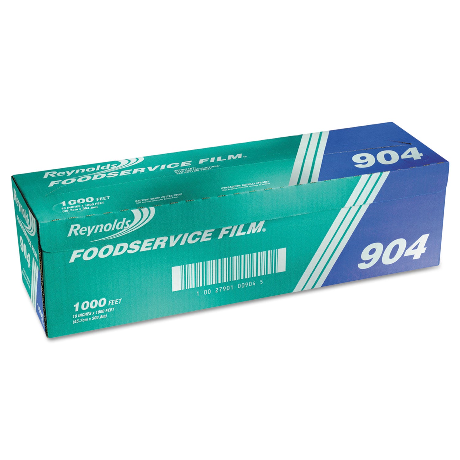 PVC Film Roll with Cutter Box, 18" x 1,000 ft