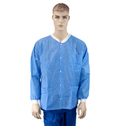 Labjacket w/ Pockets, XX-Large, Blue - 10 pcs per Box/3 boxes per Case