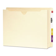 Smead Straight Tab Cut Letter Recycled File Jacket - 8 1/2" x 11" - 2" Expansion - 14 pt. - 2 Plys - Manila - Slip Resistant, Reinforced Tab - 10% Recycled - 25 / Box