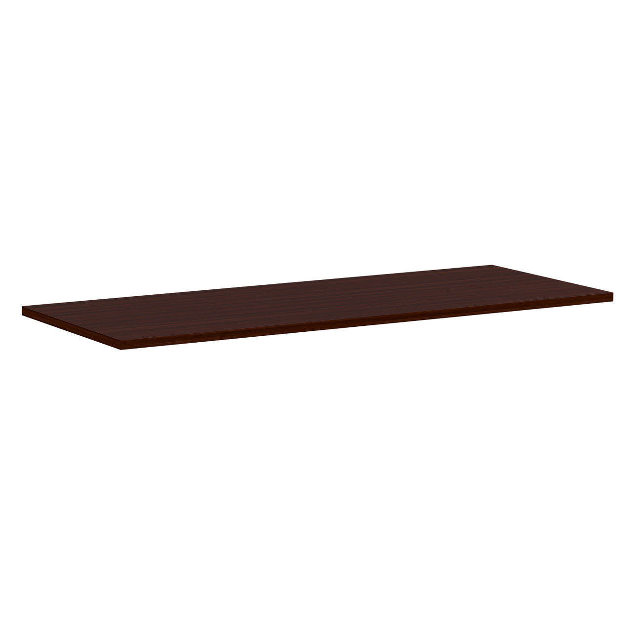 OfficeSource Variant Rectangular Top - 66"W x 24"D (Requires Base) - Mahogany