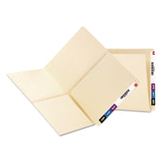Smead Straight Tab Cut Letter Recycled File Pocket - 8 1/2" x 11" - 2 Pocket(s) - 11 pt. - 2 Plys - Manila - Heavyweight Cover, Embossed - 10% Recycled - 25 / Box