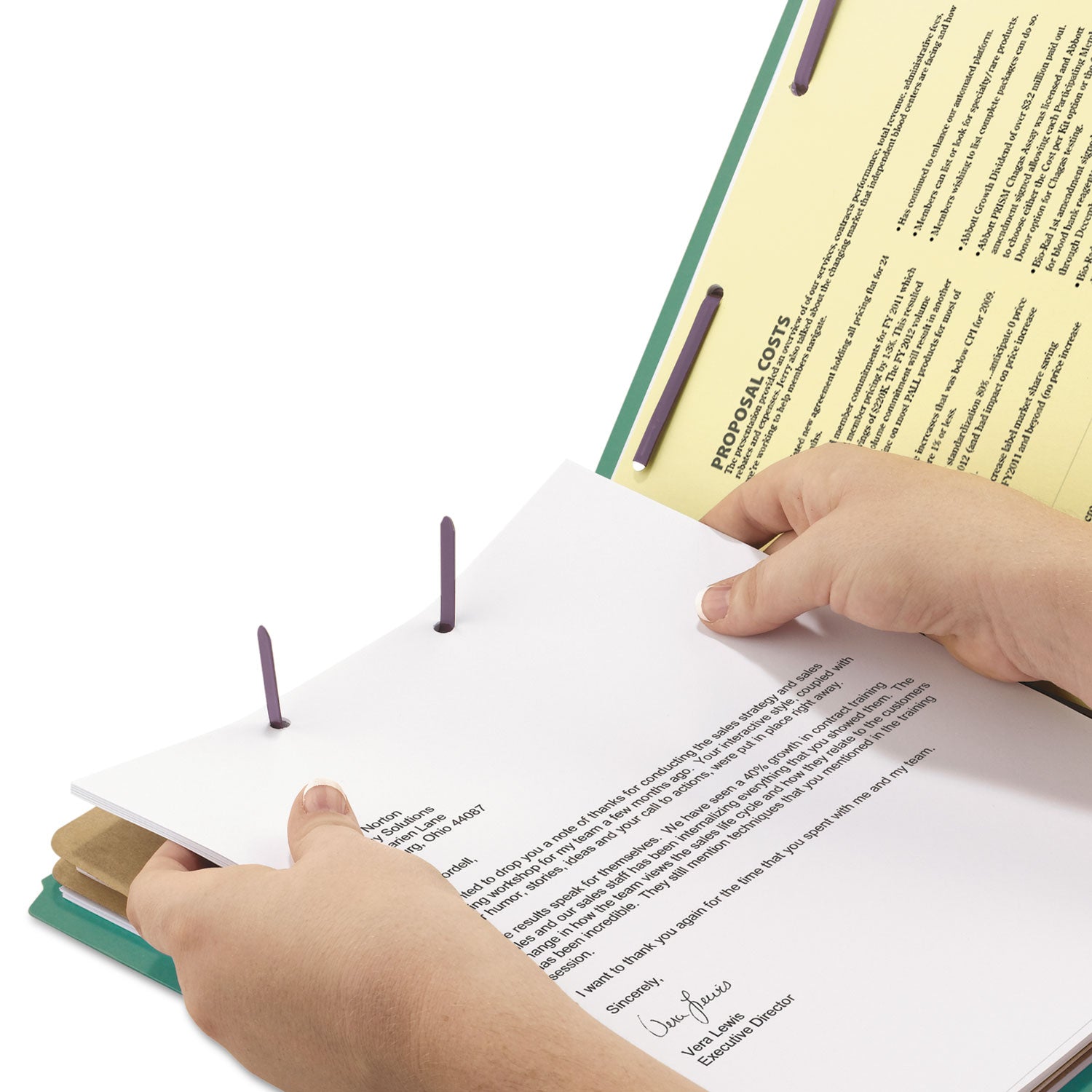 Smead Straight Tab Cut Legal Recycled Classification Folder - 8 1/2" x 14" - 2" Expansion - 2 x 2S Fastener(s) - 2" for Folder - End Tab Location - 2 Divider(s) - 25 pt. - Pressboard - Green - 100% Recycled - 10 / Box