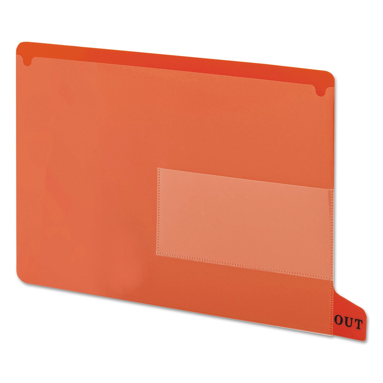 Smead End Tab Out Guides - Printed Bottom Tab(s) - Message - OUT - Letter - Red Poly Tab(s) - 25 / Box