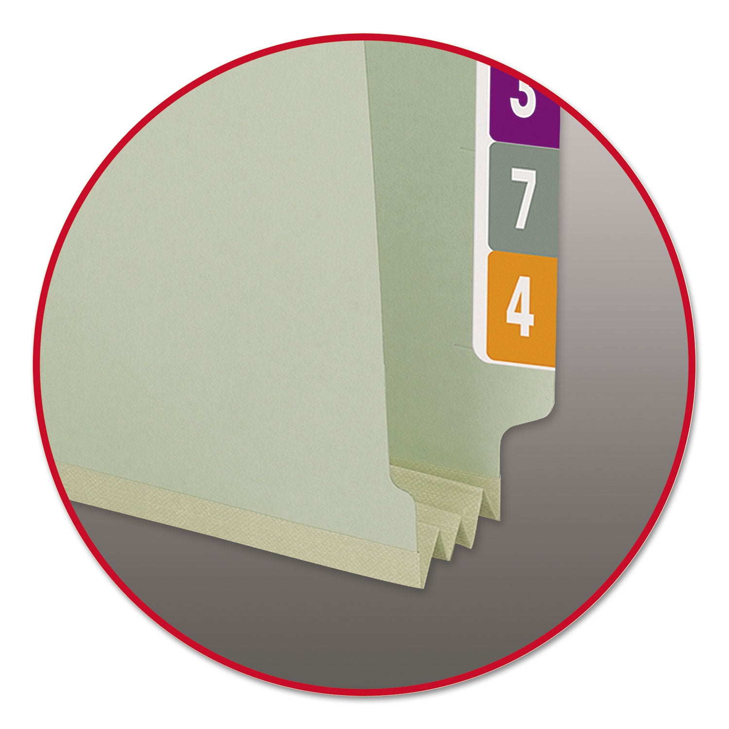 Smead Legal Recycled Fastener Folder - 8 1/2" x 14" - 3" Expansion - 2 x 2S Fastener(s) - 2" for Folder - End Tab Location - 25 pt. - Pressboard - Gray, Green - Heavy Duty, Rounded Corner - 100% Recycled - 25 / Box