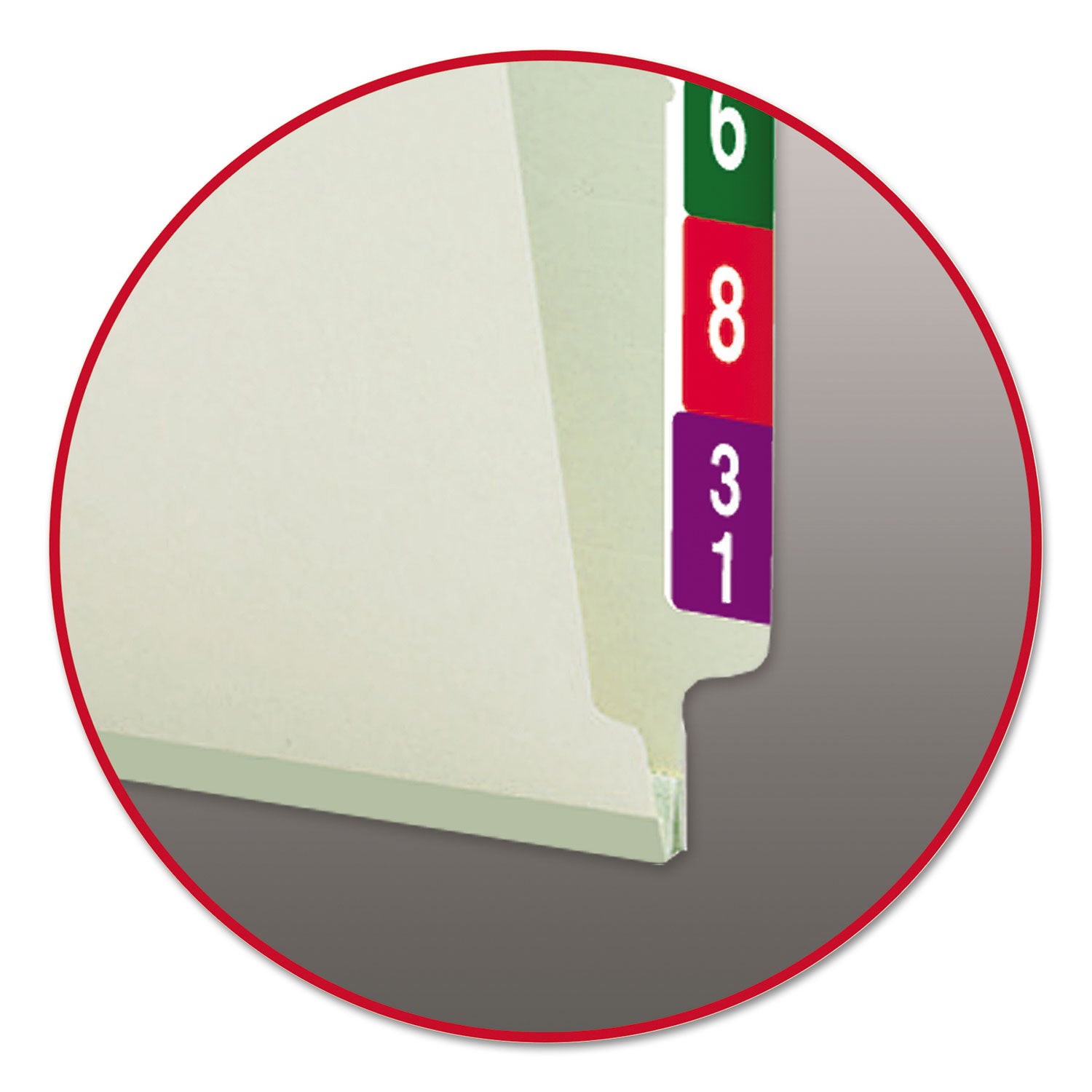 Smead Legal Recycled Fastener Folder - 8 1/2" x 14" - 1" Expansion - 2 x 2S Fastener(s) - 2" for Folder - End Tab Location - 25 pt. - Pressboard - Gray, Green - Heavy Duty, Rounded Corner - 100% Recycled - 25 / Box