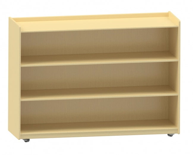 35"h Mobile Shelf Unit W/ Lip, 35"h X 48"w X 15"d