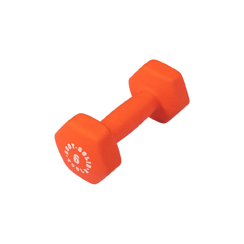 Red  6Lb Neoprene Dumbell