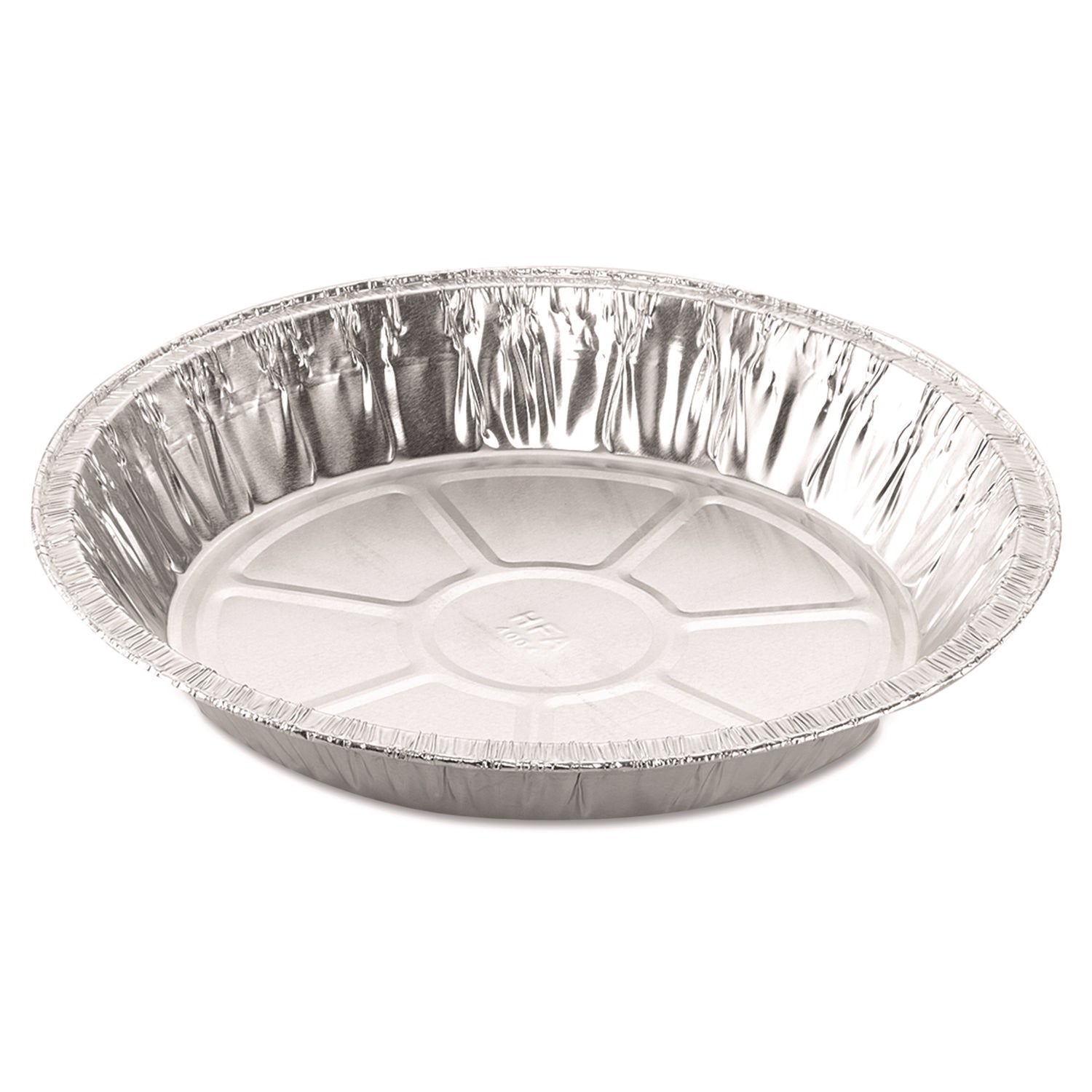Round Aluminum Containers, 32 oz, 9.03" Diameter x 1.25" h, Silver, 500/Carton