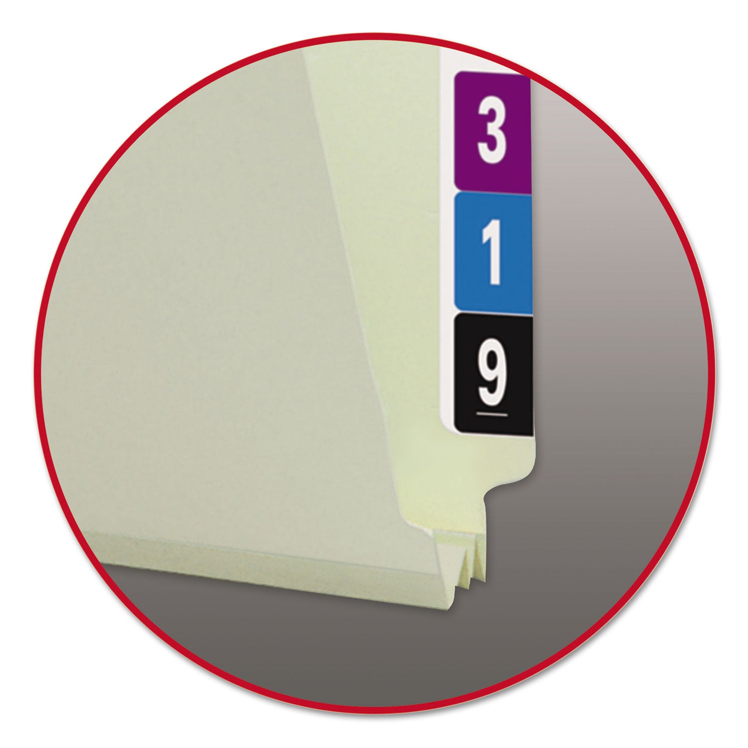 Smead Shelf-Master Straight Tab Cut Letter Recycled End Tab File Folder - 8 1/2" x 11" - 2" Expansion - 25 pt. - Pressboard - Gray/Green - Heavy Duty - 100% Recycled - 25 / Box