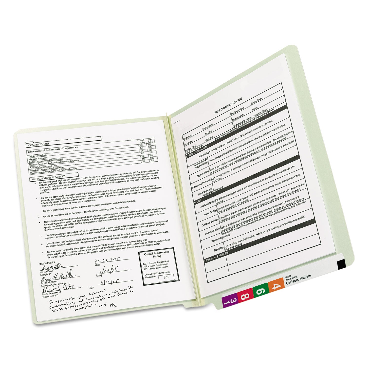 Smead Shelf-Master Straight Tab Cut Letter Recycled End Tab File Folder - 8 1/2" x 11" - 2" Expansion - 25 pt. - Pressboard - Gray/Green - Heavy Duty - 100% Recycled - 25 / Box