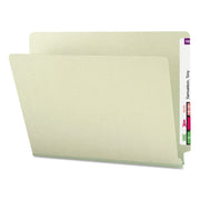8 1/2" x 11" - 1" Expansion - 25 pt. - Pressboard - Gray, Green - Heavy Duty - 100% Recycled - 1 / Pack