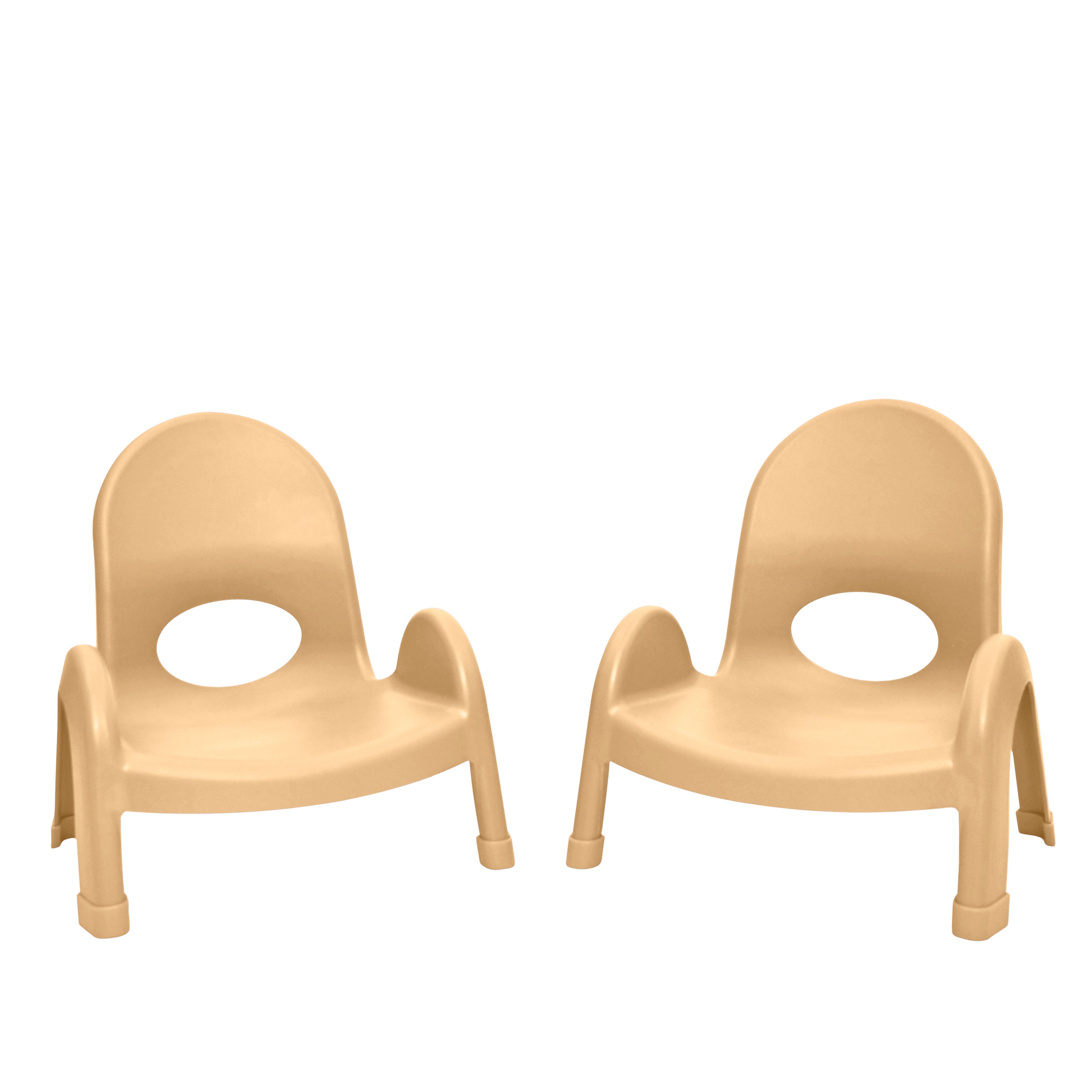 Value Stack 5" Child Chair - Set of 2 - Natural Tan