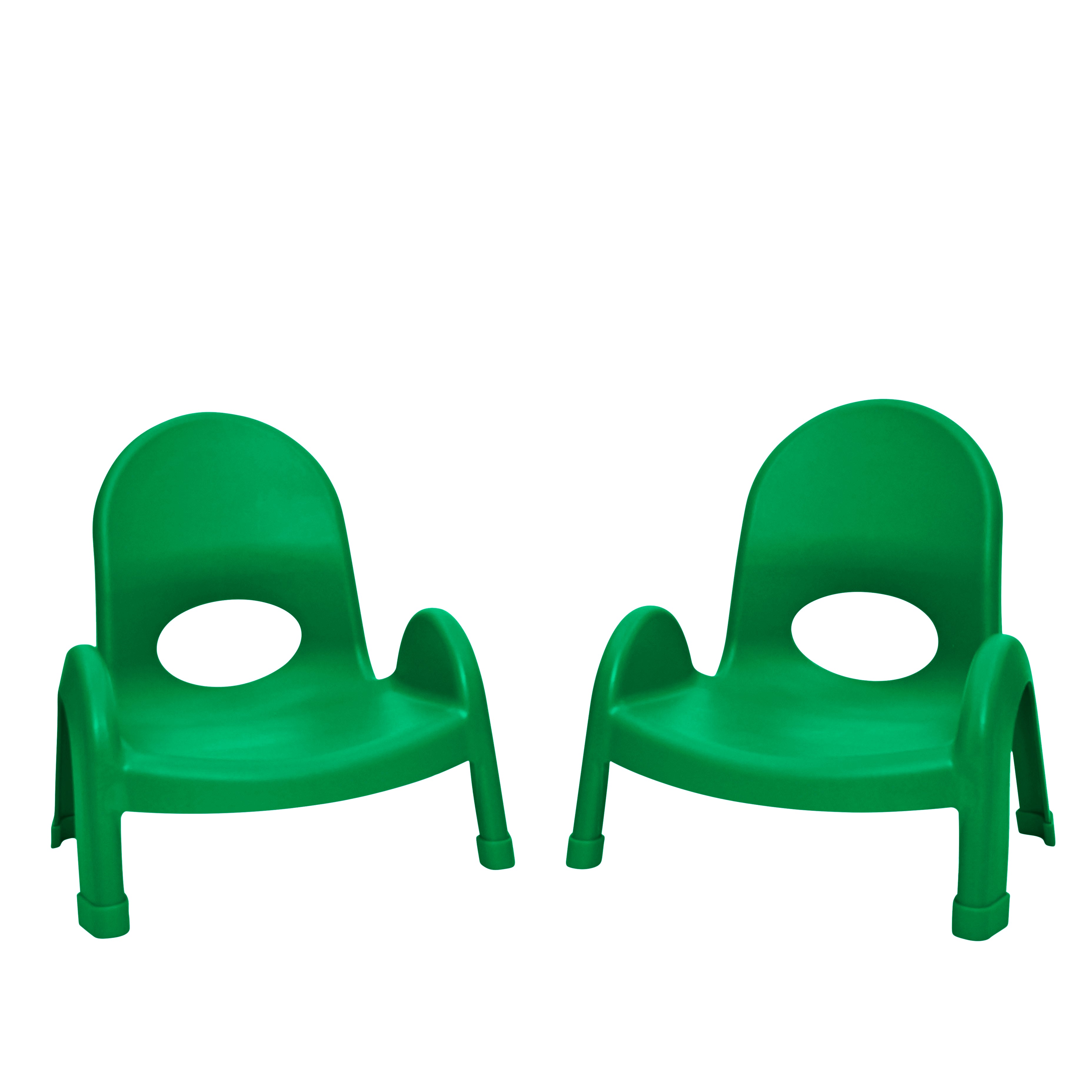 Value Stack 5" Child Chair - Set of 2 - Shamrock Green