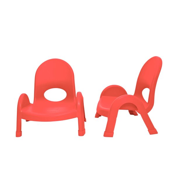 Value Stack™ Stackable Chair - Candy Apple Red - 5" - Set of 4