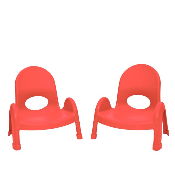 Value Stack™ Stackable Chair - Candy Apple Red - 5" - Set of 4