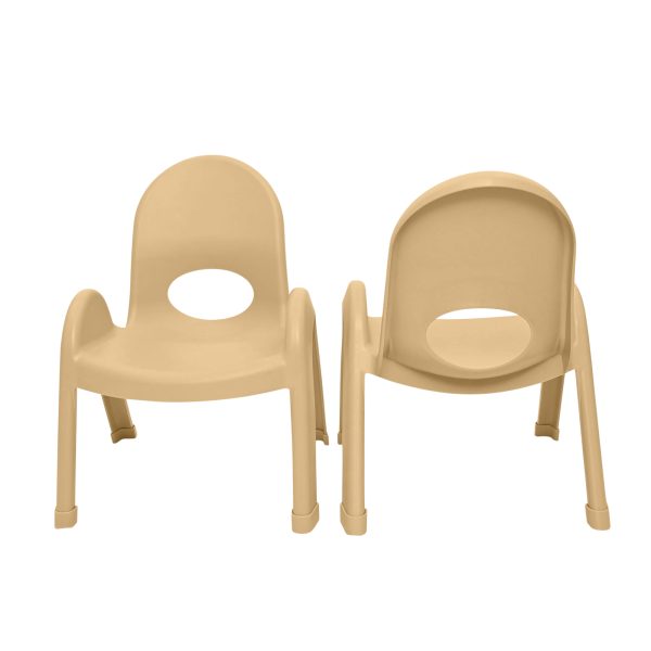 Value Stack™ Stackable Chair - Natural Tan - 7" - Set of 4
