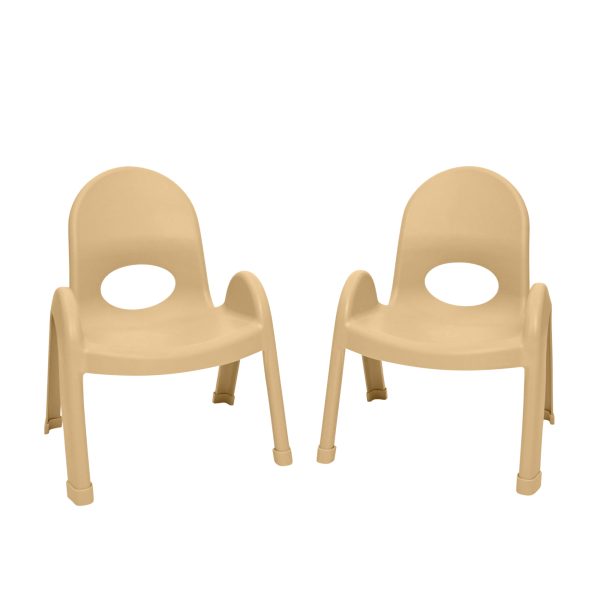 Value Stack™ Stackable Chair - Natural Tan - 7" - Set of 4