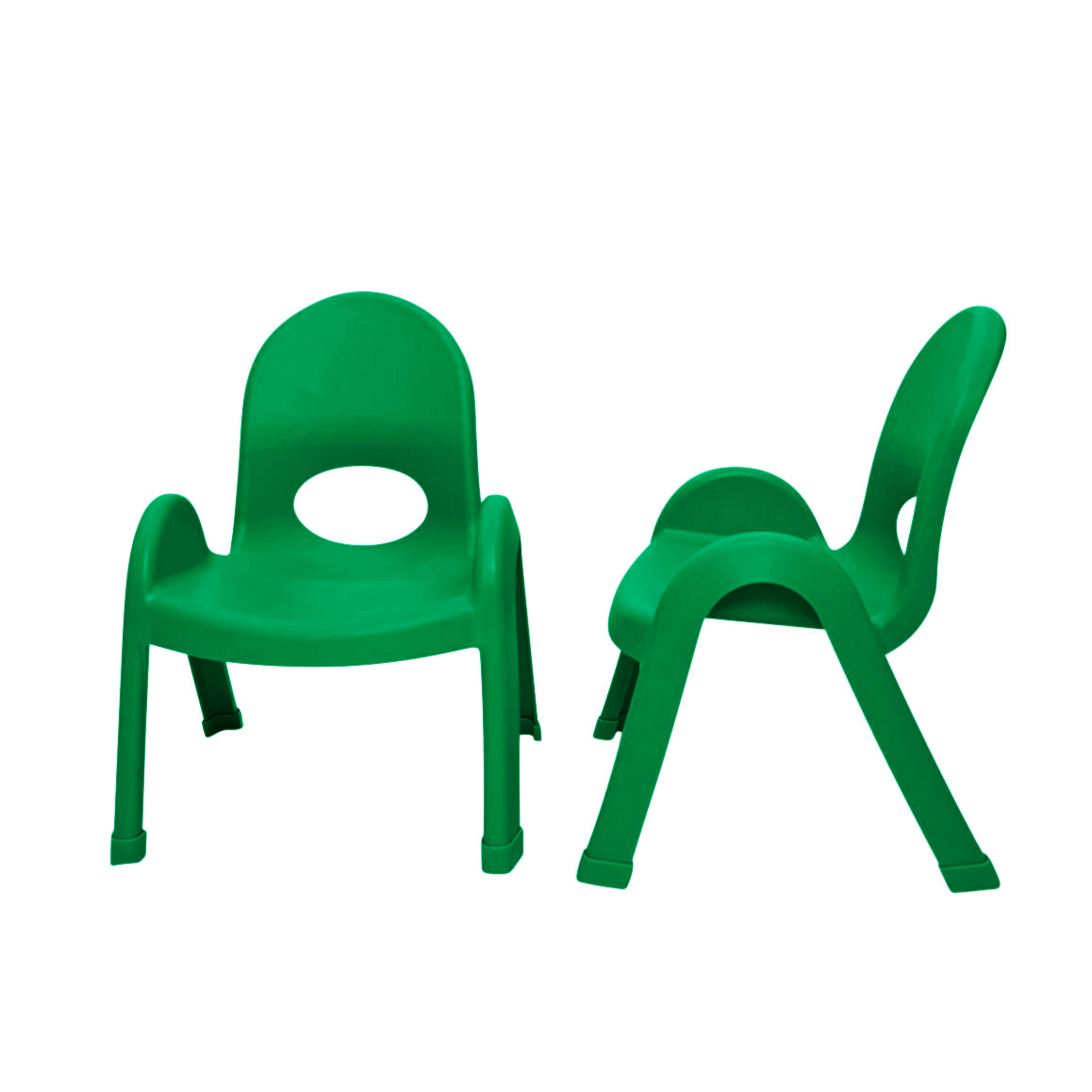 Value Stack 7" Child Chair - Set of 2 - Shamrock Green
