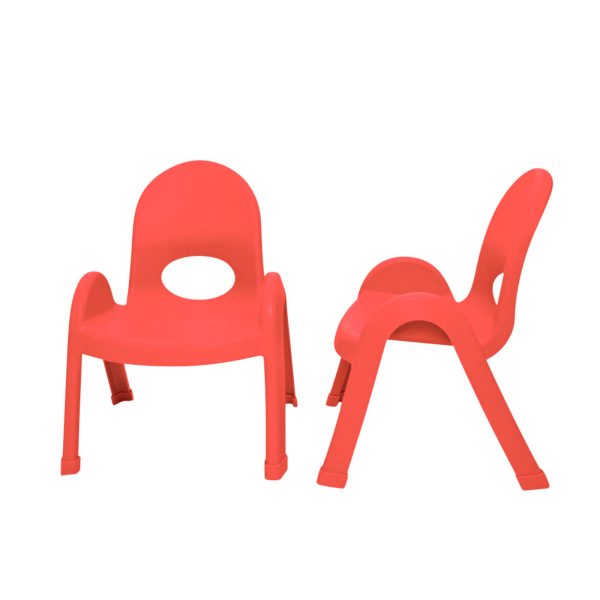 Value Stack™ Stackable Chair - Candy Apple Red - 9" - Set of 4