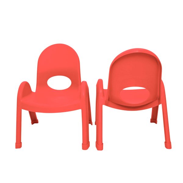 Value Stack™ Stackable Chair - Candy Apple Red - 9" - Set of 4