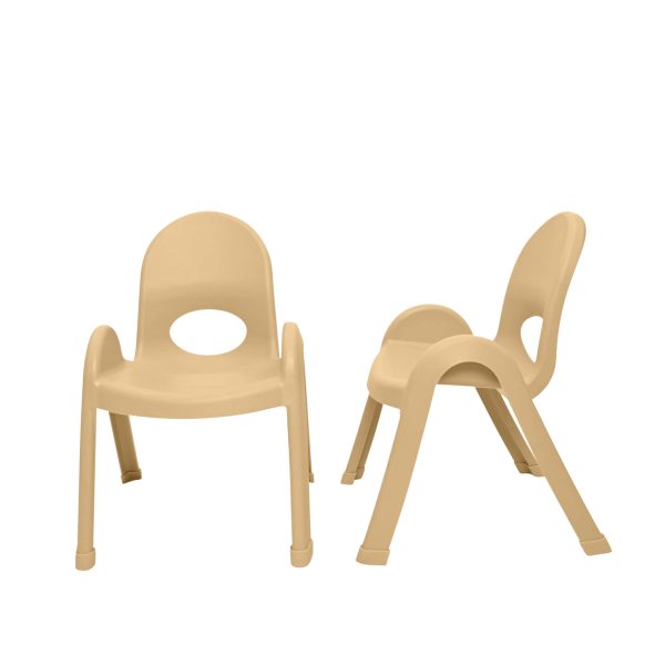 Value Stack™ Stackable Chair - Natural Tan - 9" - Set of 4