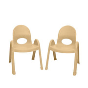 Value Stack™ Stackable Chair - Natural Tan - 9" - Set of 4